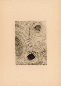 *Untitled*, abstract drypoint print (1958)