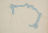 *Untitled*, abstract watercolor study