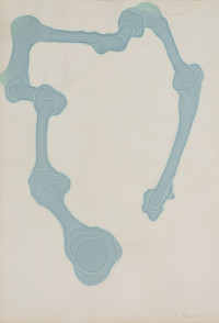 *Untitled*, abstract watercolor study