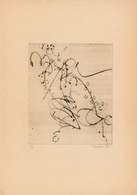 *Untitled*, abstract drypoint print (1958)
