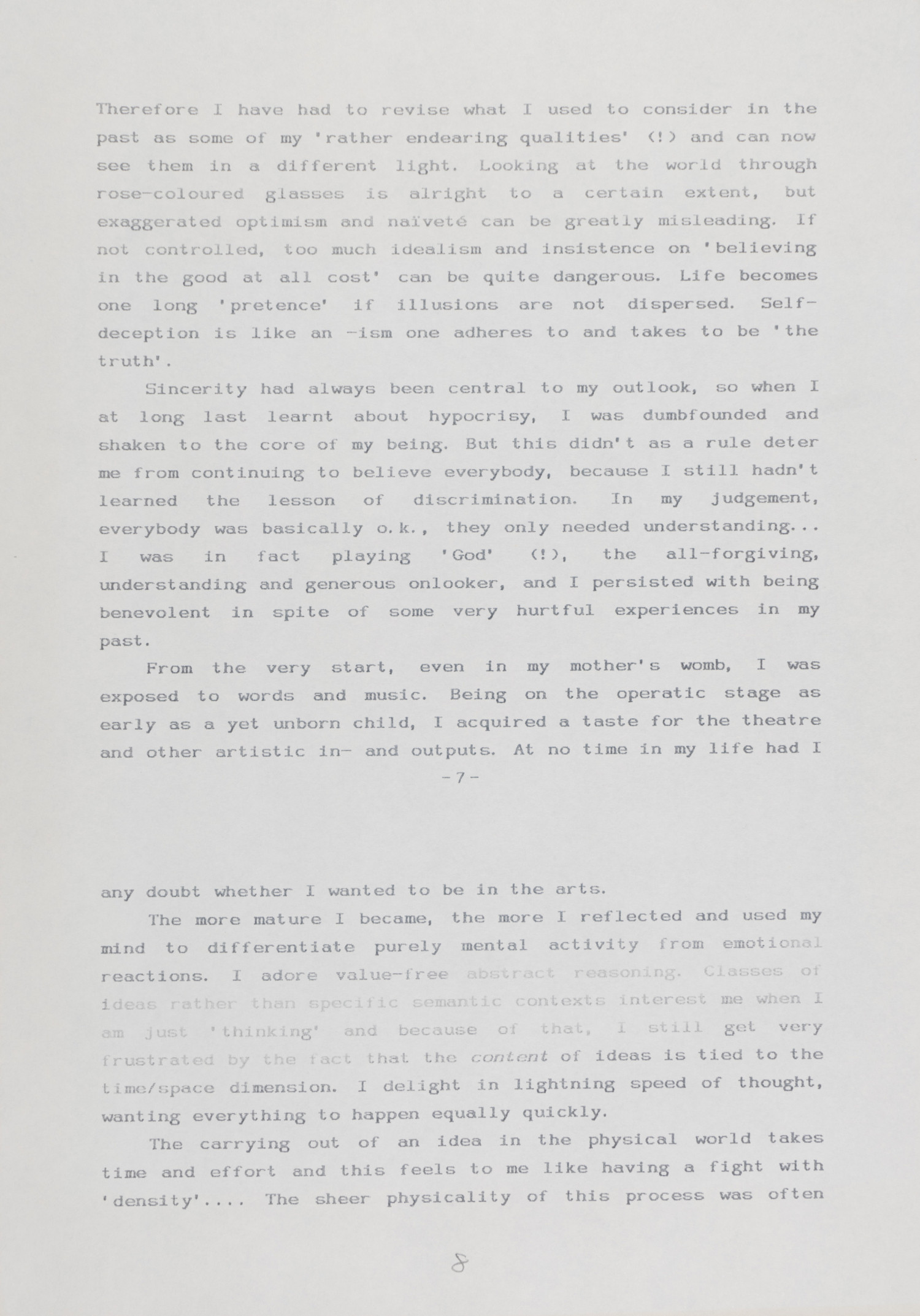 <p><em>An Art of Living</em> (1994/95), published in Spanish translation as <em>Un Arte de Vivir</em> in <em>Inventario</em> 5 (1995)<br />
[GREE/2/060]<br />
<br></p>