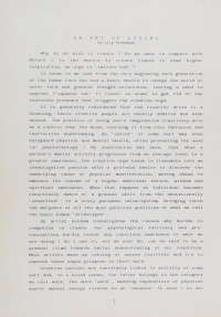 *An Art of Living* (1994/95), published in Spanish translation as *Un Arte de Vivir* in *Inventario* 5 (1995)
[GREE/2/060]
<br>