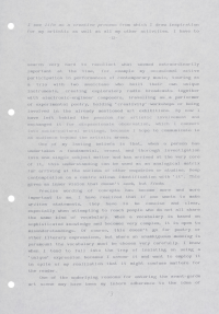 *An Art of Living* (1994/95), published in Spanish translation as *Un Arte de Vivir* in *Inventario* 5 (1995)
[GREE/2/060]
<br>