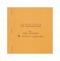 *a p h o r i s m s  for contemplation* 
[GREE/2/029]
<br>