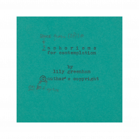 loose *a p h o r i s m s  for contemplation* cover page
[GREE/2/028]
<br>