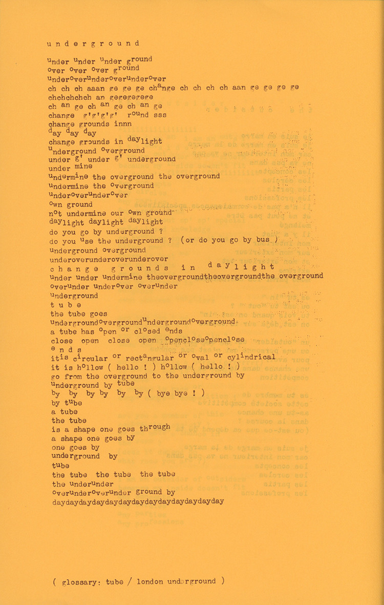 <p><em>Tune in to Reality!</em> (1974), <em>underground</em><br />
[GREE/2/026]<br />
<br></p>